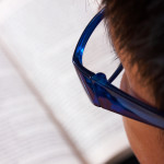 Clever Intelligent Kid Reading A Book